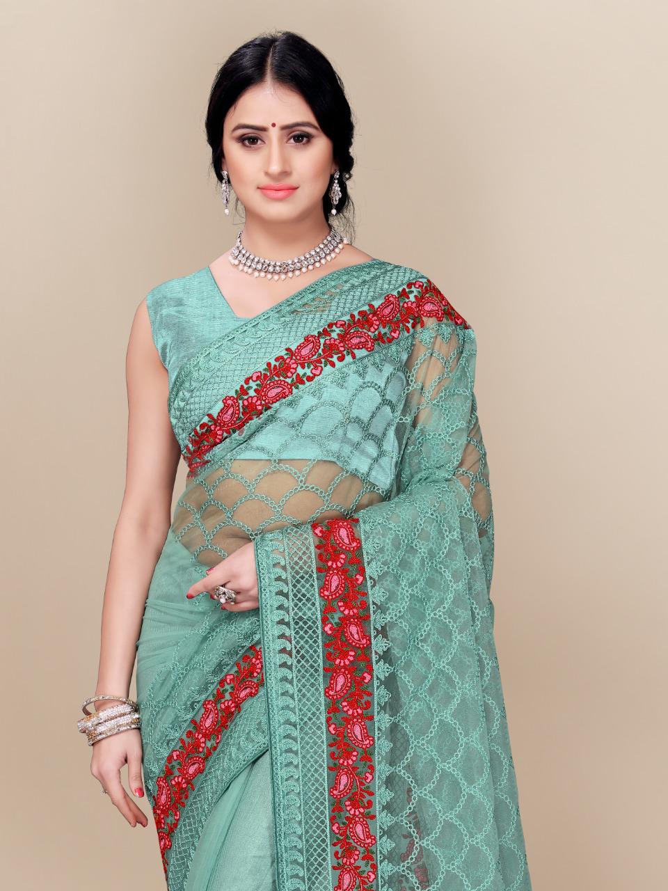 vivera international Surya Sarees soft net regal look saree catalog