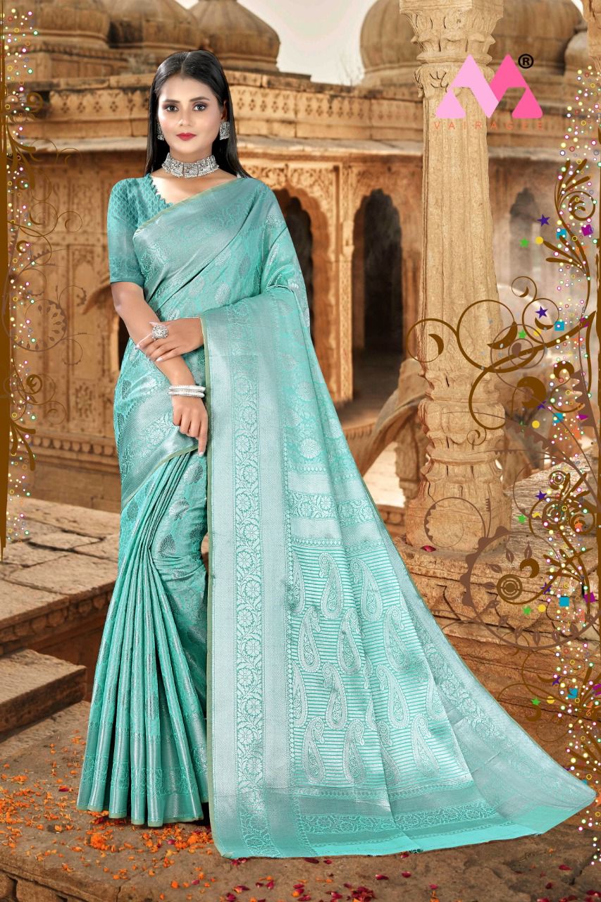 vivera international Vrusti 2 Sarees Kanjeevaram Silk elegant saree catalog