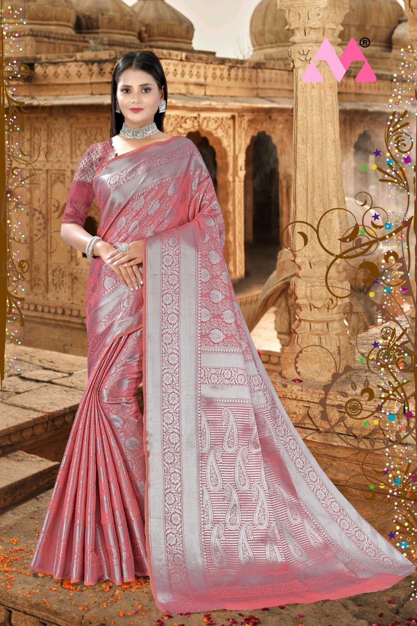 vivera international Vrusti 2 Sarees Kanjeevaram Silk elegant saree catalog