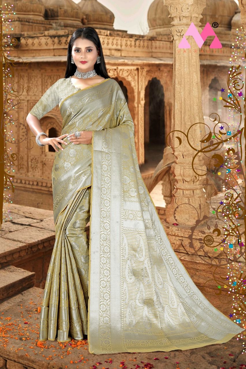 vivera international Vrusti 2 Sarees Kanjeevaram Silk elegant saree catalog