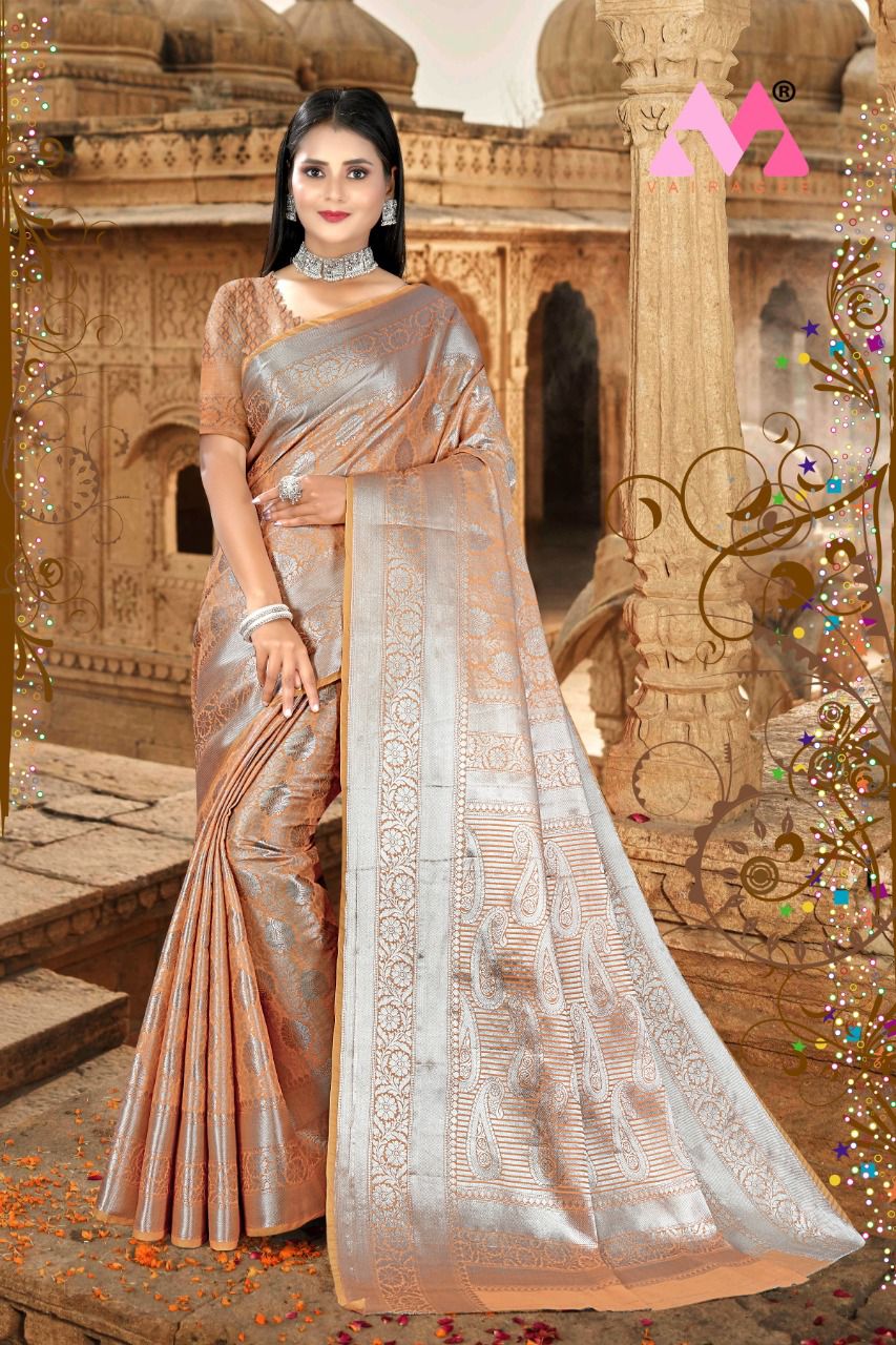 vivera international Vrusti 2 Sarees Kanjeevaram Silk elegant saree catalog