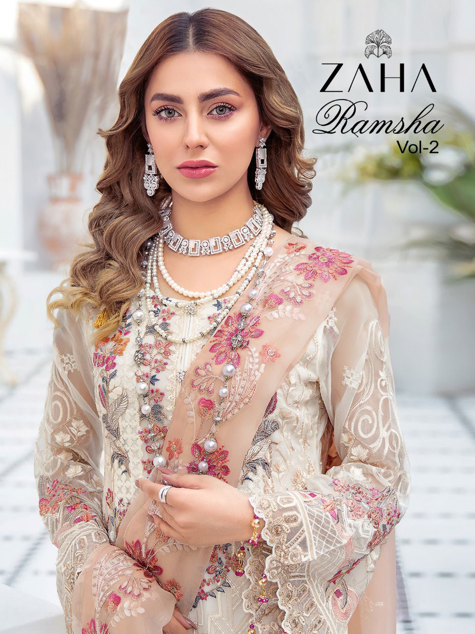 zaha ramsha vol 2 georgette regal look salwar suit catalog