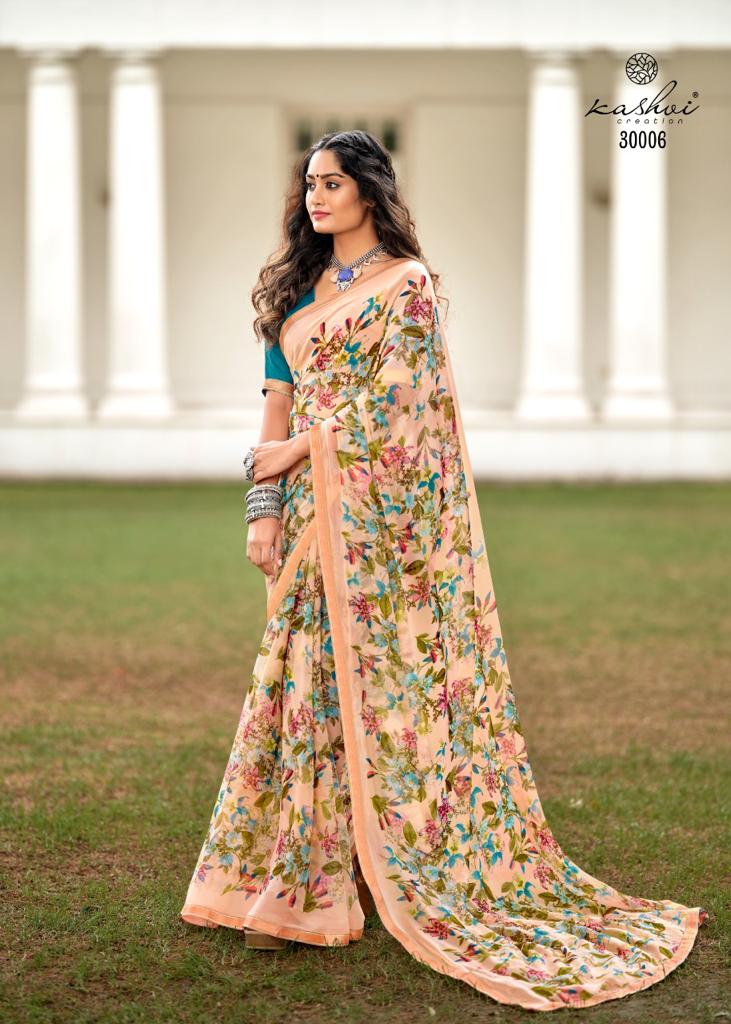 lt saree kashvi creation Radhika VOL 2 chiffon graceful print saree catalog