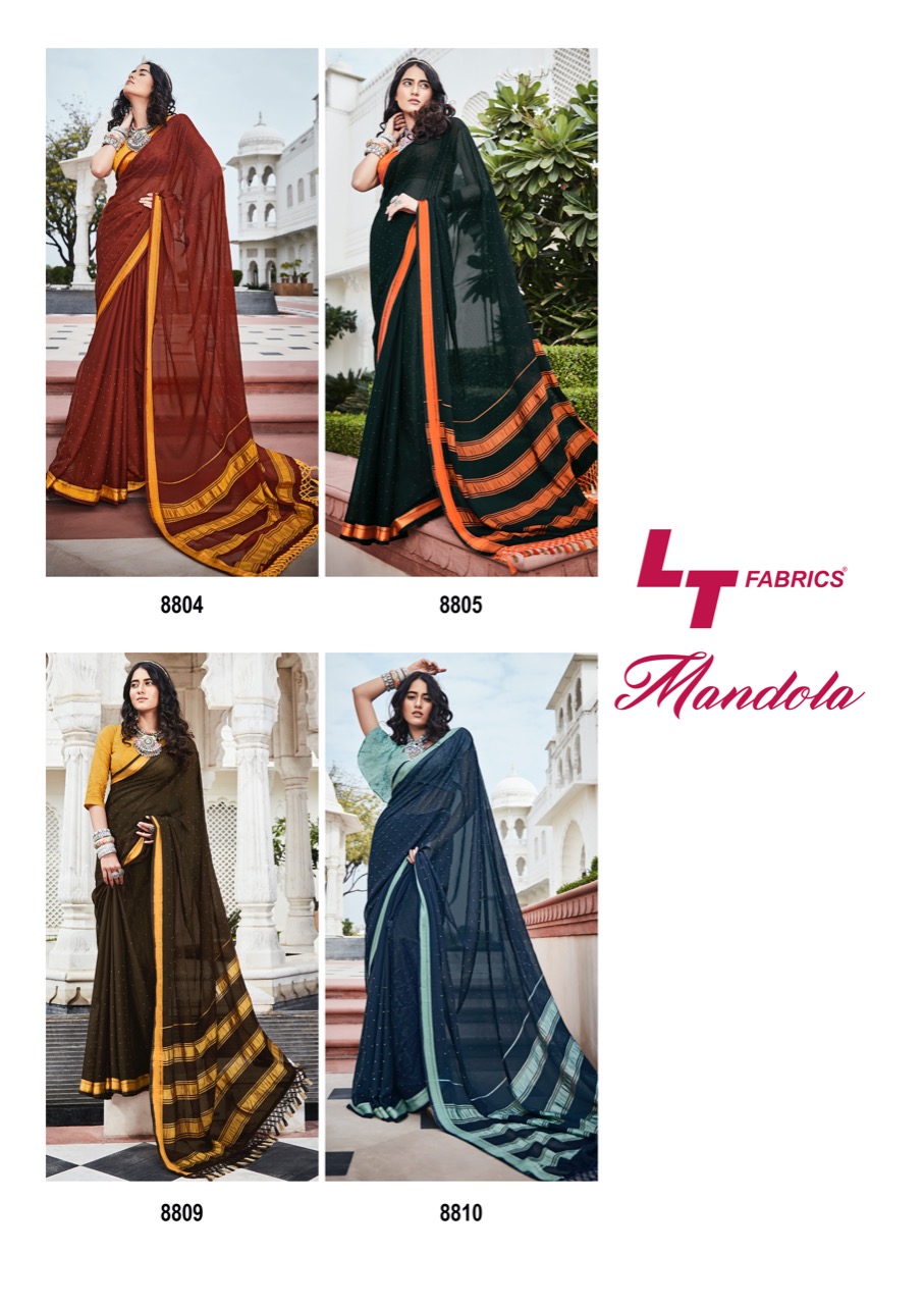 lt fashion mandola viscose  regal look saree catalog