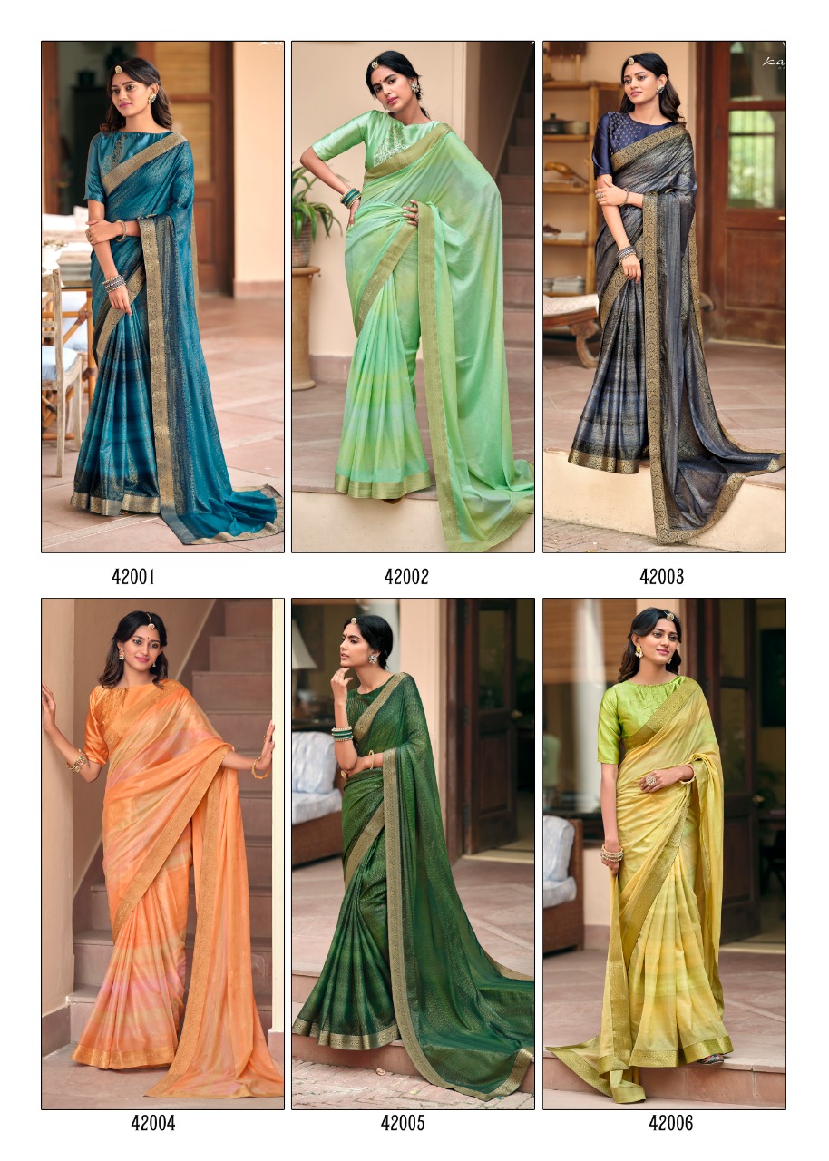 lt saree kashvi creation nandika Rubby silk graceful print saree catalog