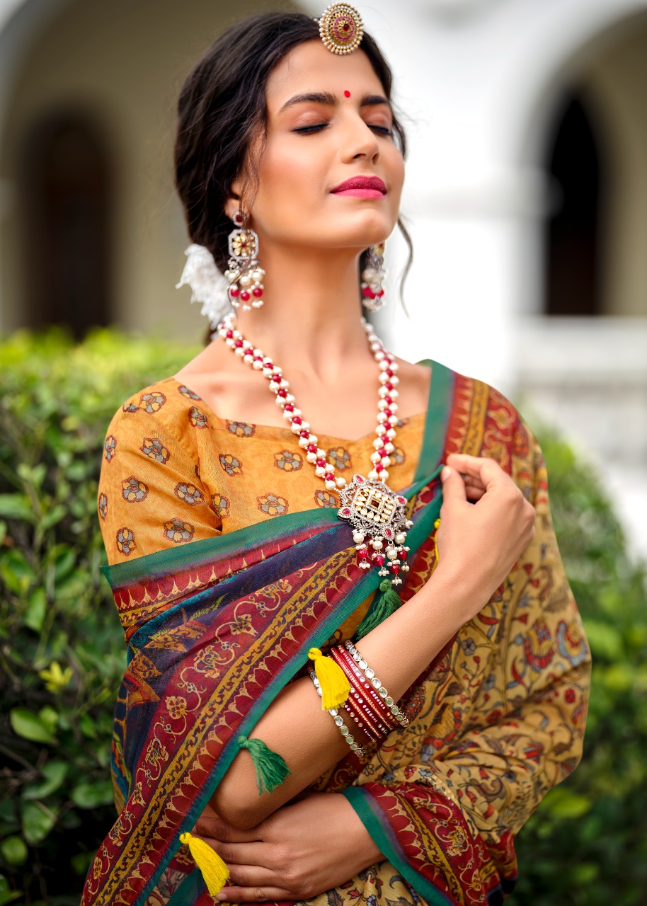 lt fashion madhubani chanderi silk regal look saree catalog