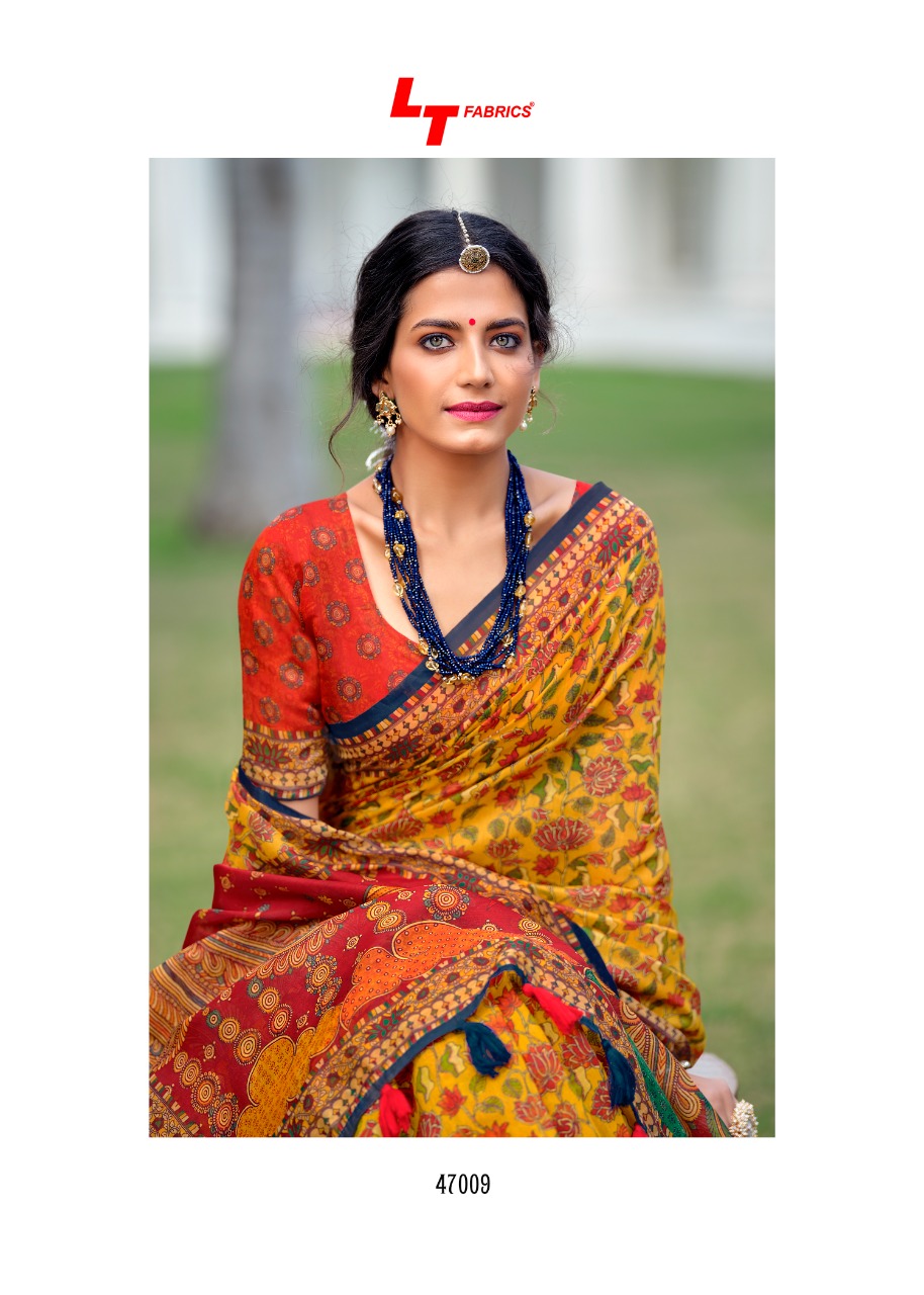 lt fashion madhubani chanderi silk regal look saree catalog