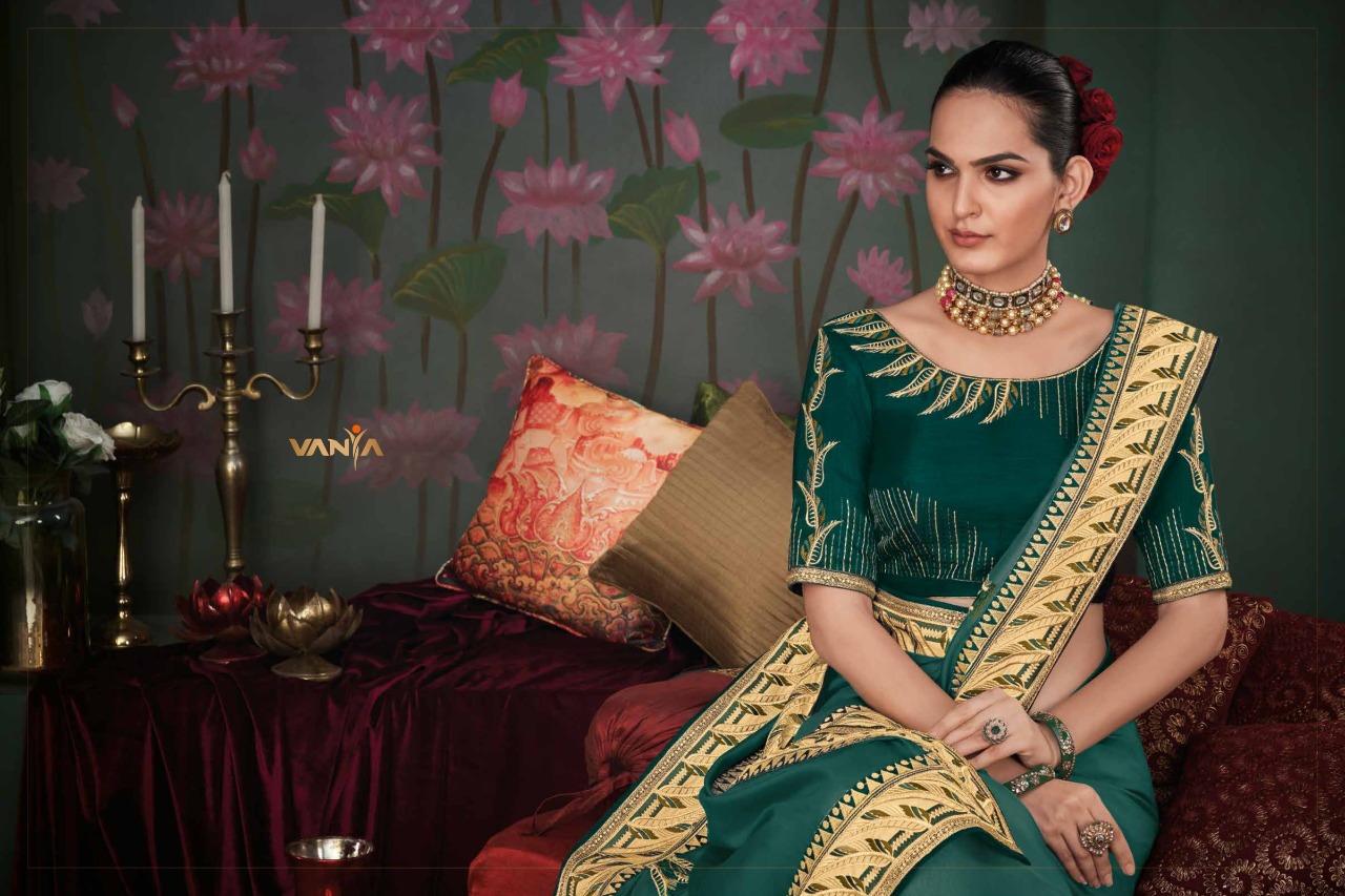 Vanya vanya d no 3101 to 3118 silk regal look saree catalog