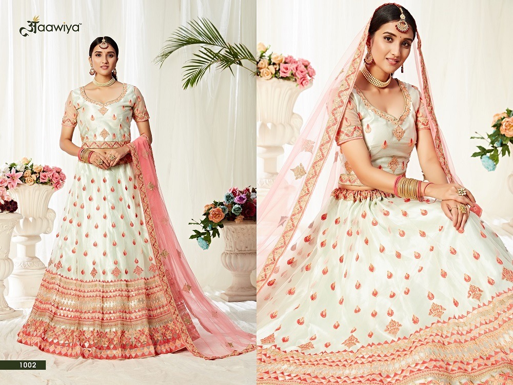 aawiya official agnilekha vol 1 butterfly net innovative style lehenga catalog