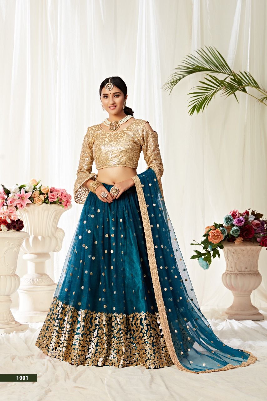 aawiya official agnilekha vol 1 butterfly net innovative style lehenga catalog