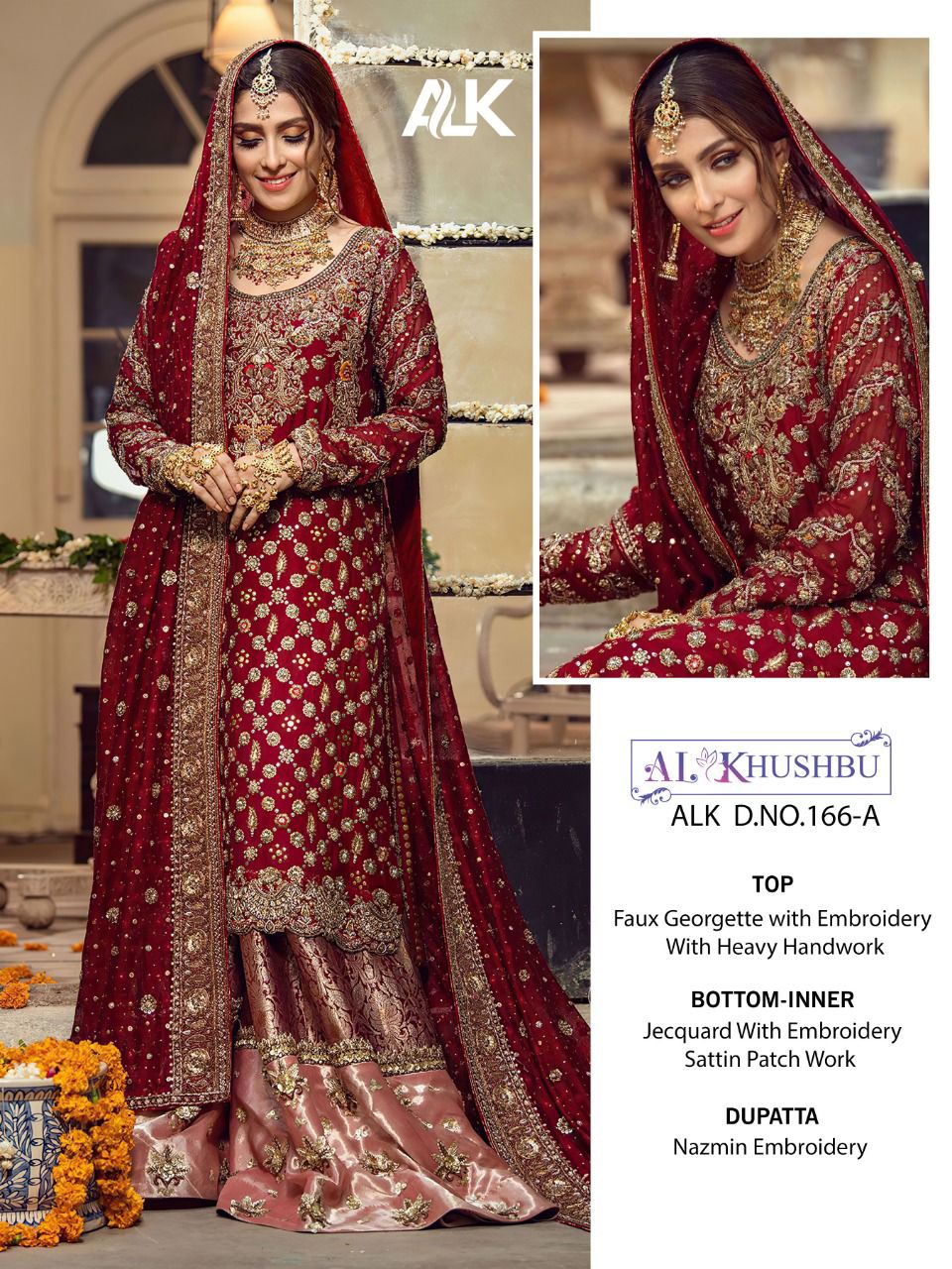 al khushbu 166 georgette catchy look salwar suit single