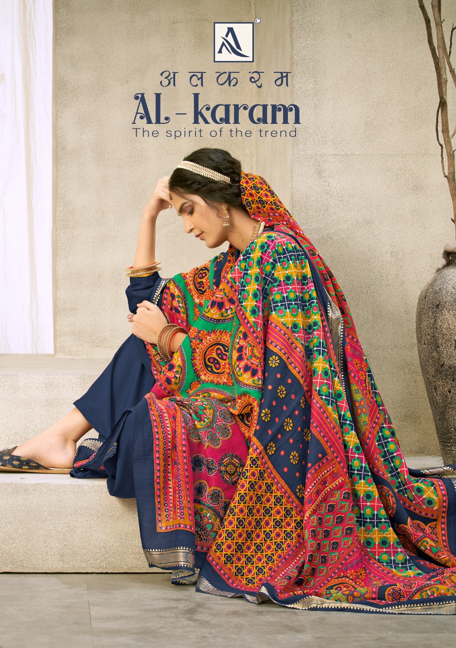 alok suit al karam cotton  attractive salwar suit catalog