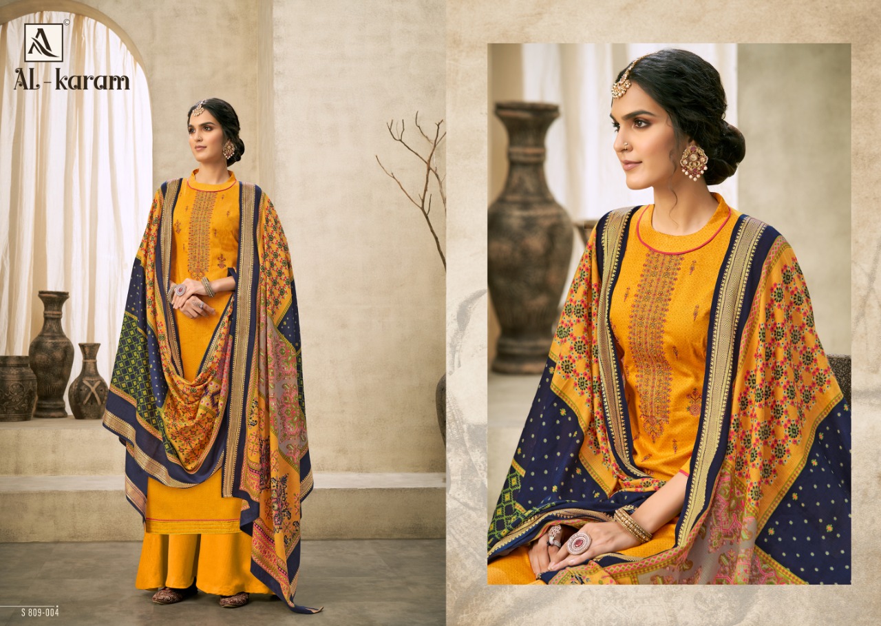 alok suit al karam cotton  attractive salwar suit catalog