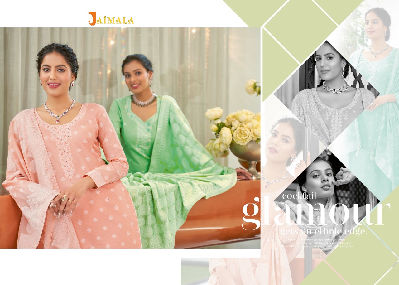 alok suit jaimalal ireshi Jaquard Cotton elegant look salwar suit catalog