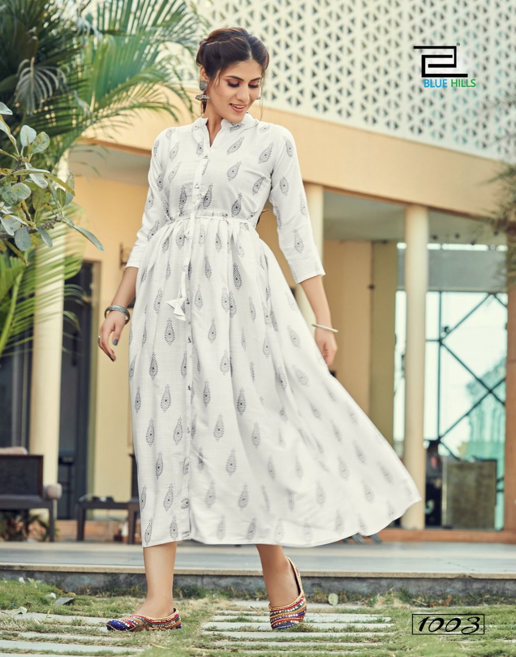 blue hills belt vol 1 rayon new and modern style long kurti catalog