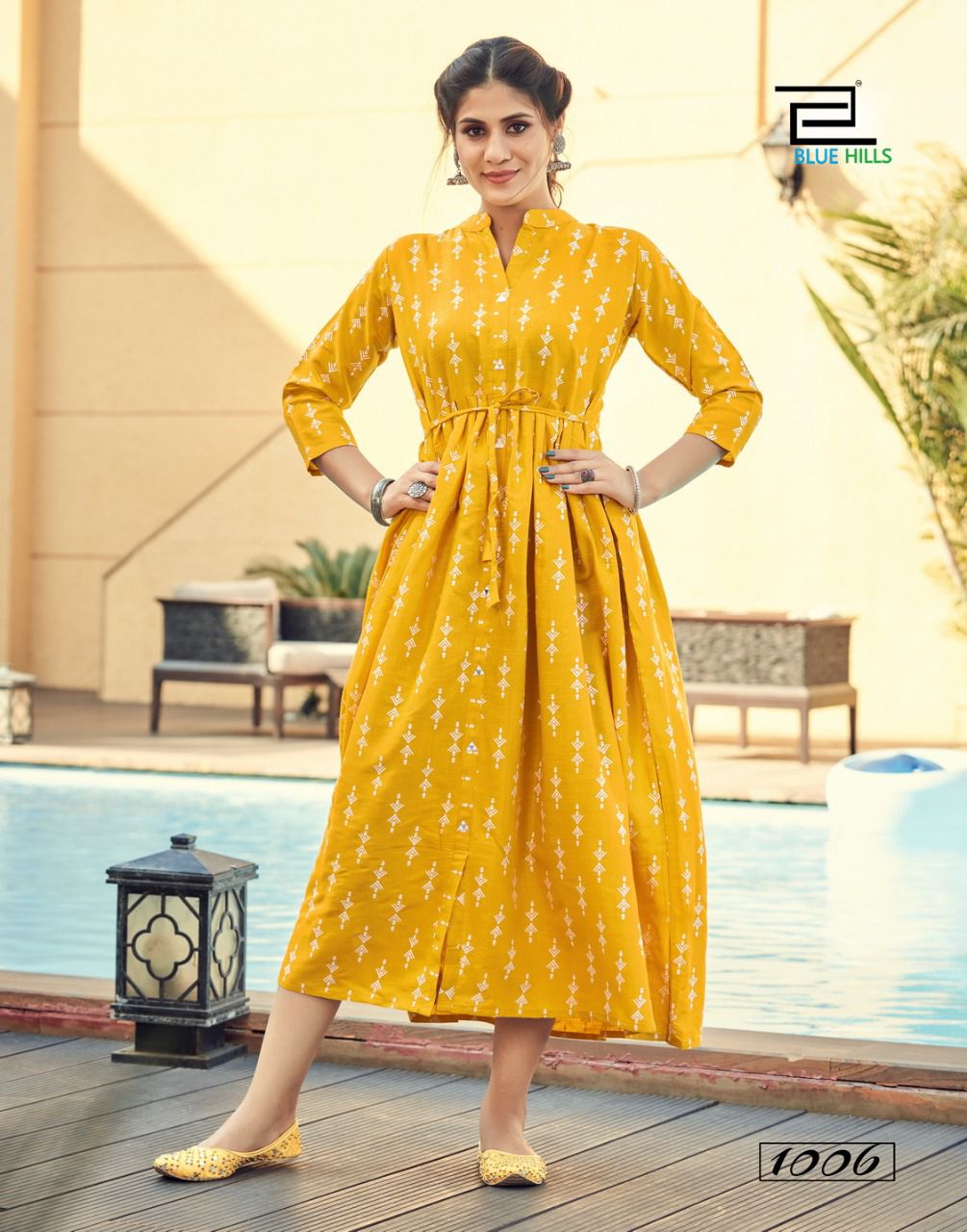 blue hills belt vol 1 rayon new and modern style long kurti catalog