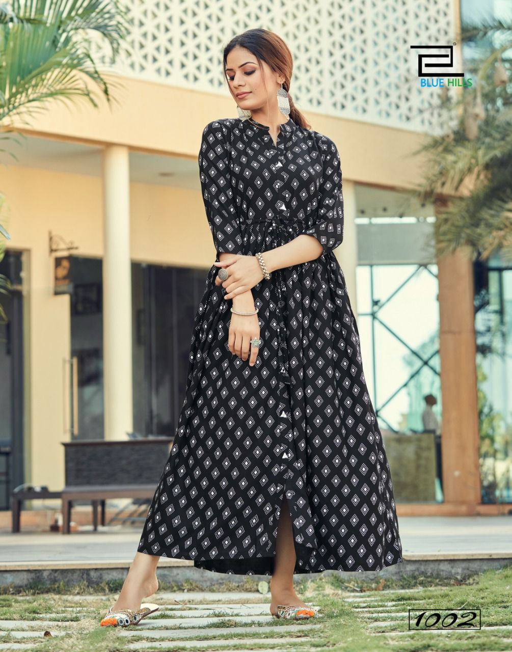 blue hills belt vol 1 rayon new and modern style long kurti catalog