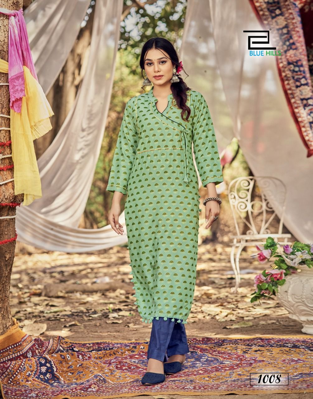 blue hills candy vol 1 rayon new and modern style kurti catalog