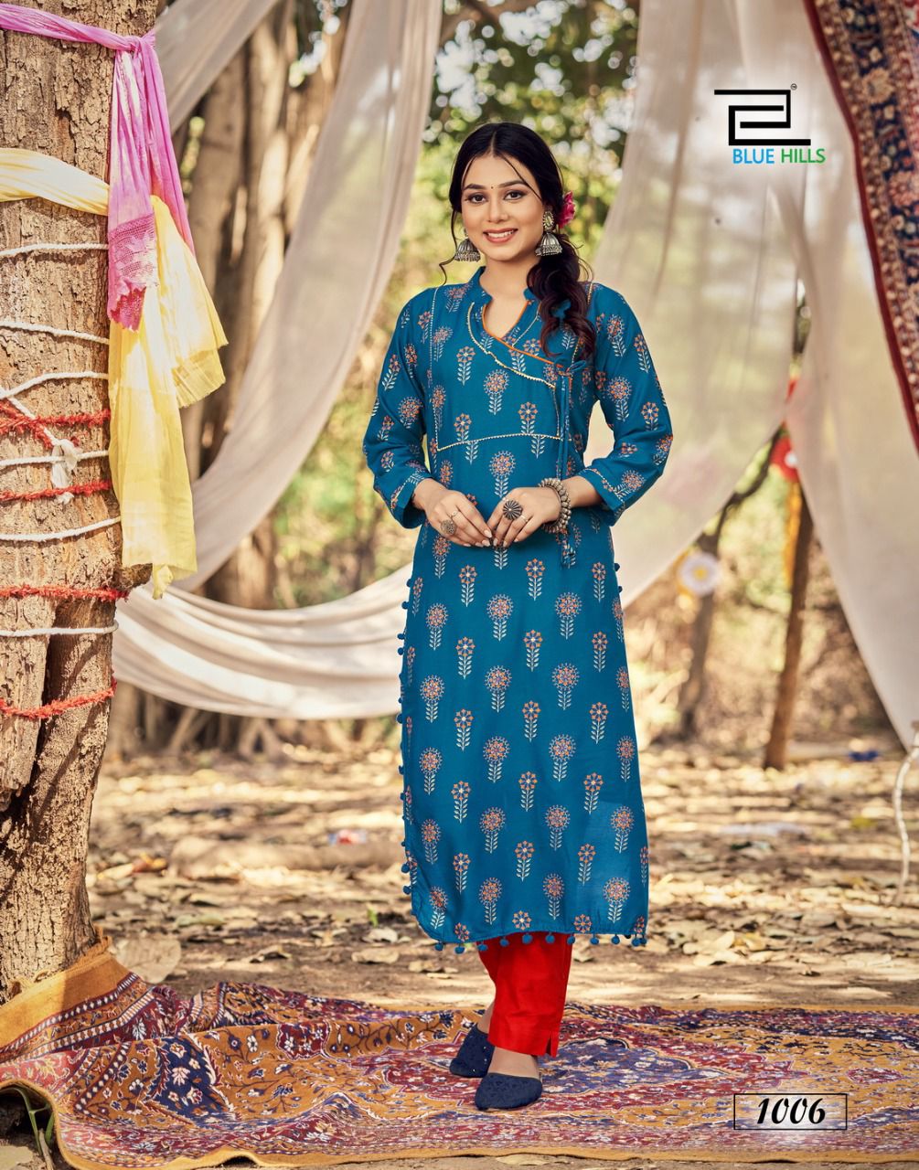 blue hills candy vol 1 rayon new and modern style kurti catalog