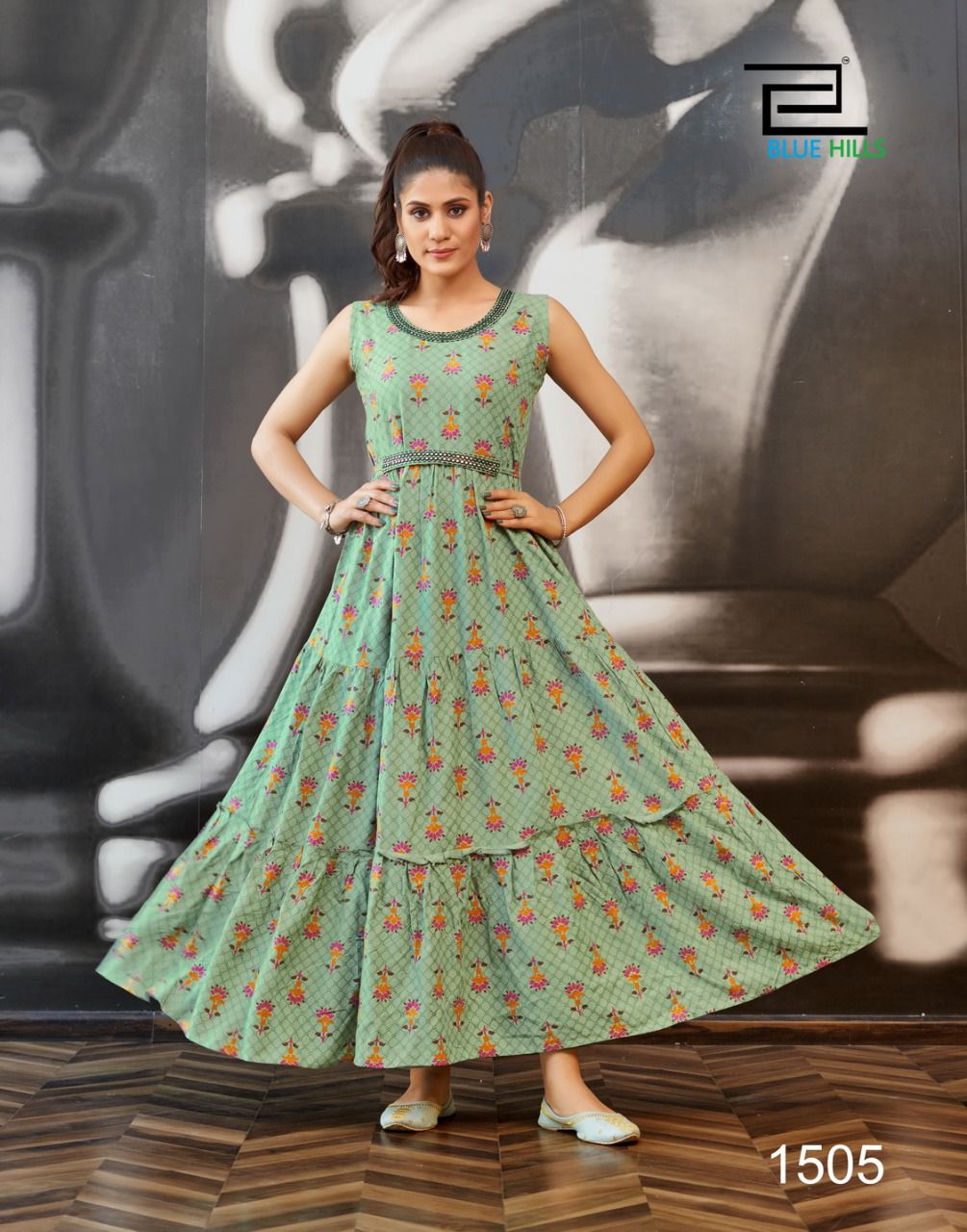 blue hills sunshine vol 15 rayon classic trendy look kurti catalog