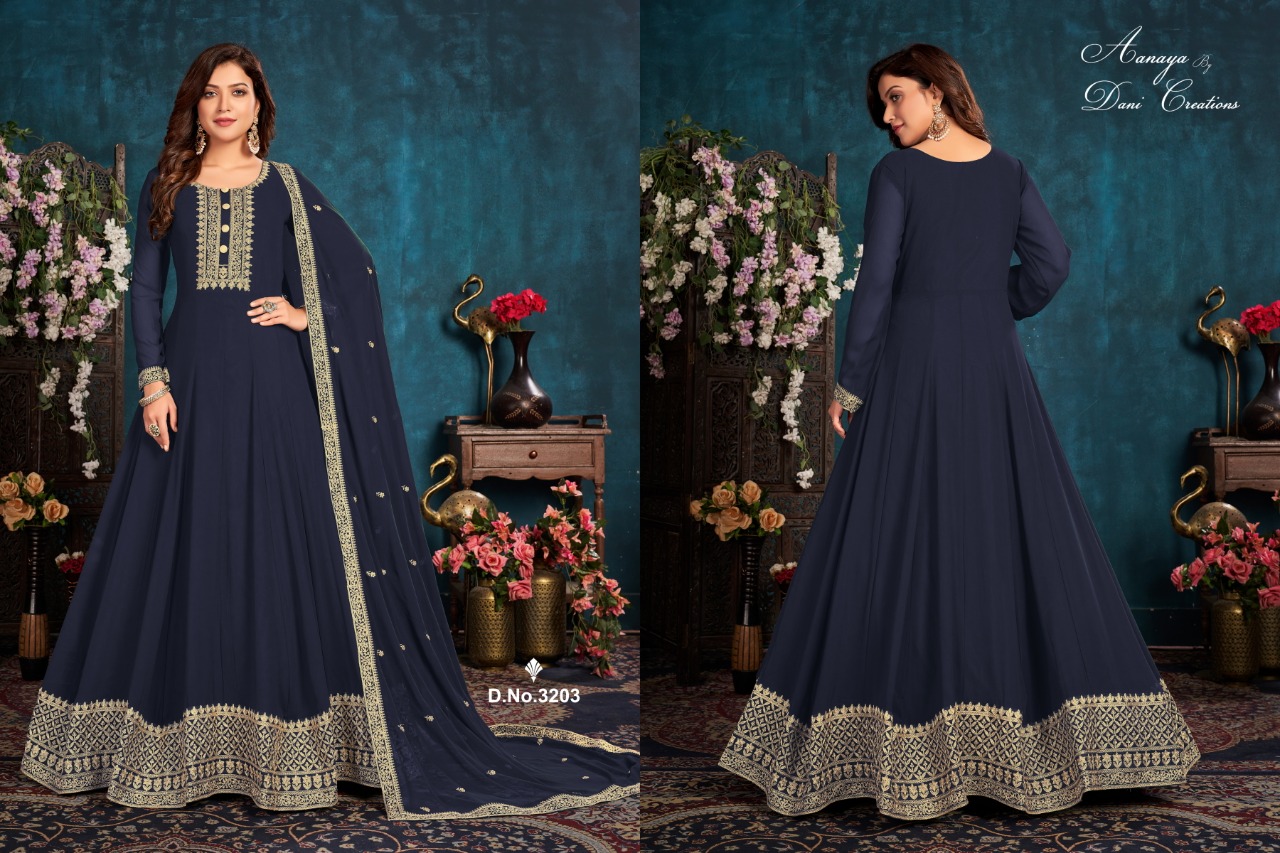 dani aanaya 3200 series vol 132 georgette catchy look salwar suit catalog