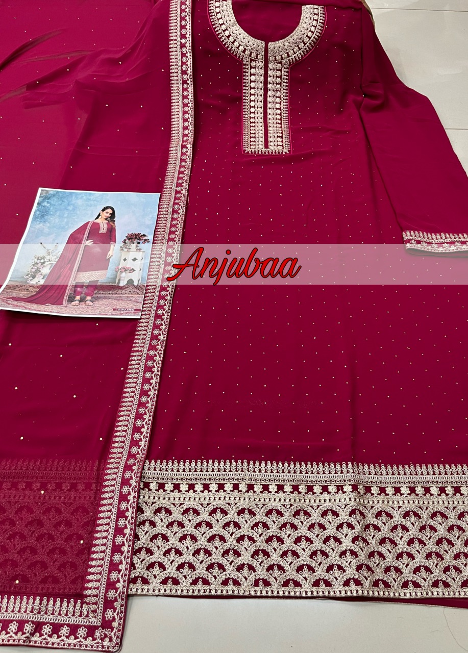 dani fashion anjubaa vol 2 georgette astonishing salwar suit catalog