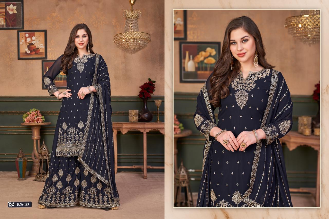 dani vaani vol 18 georgette Regal look salwar suit catalog