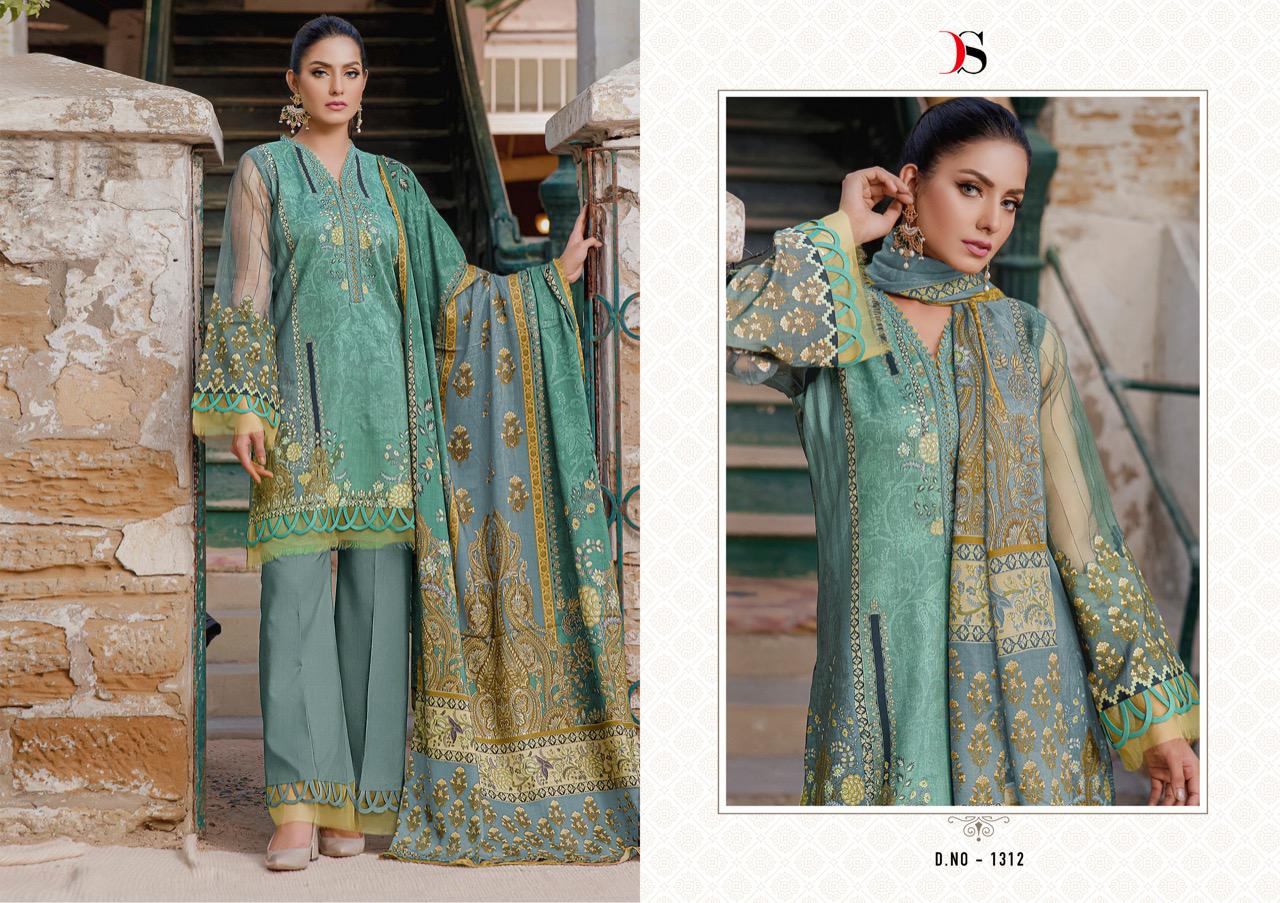 deepsy suit firdos classic cotton innovative style salwar suit with chiffon dupatta catalog