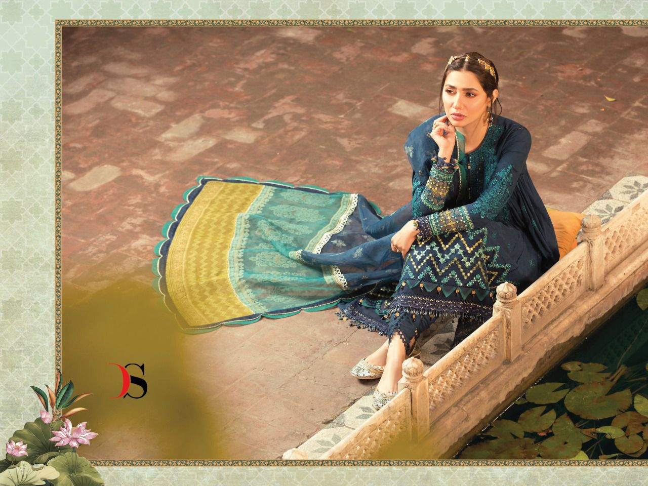 deepsy suit mariab lawn 22 cotton festive look salwar suit catlog with chiffon dupatta