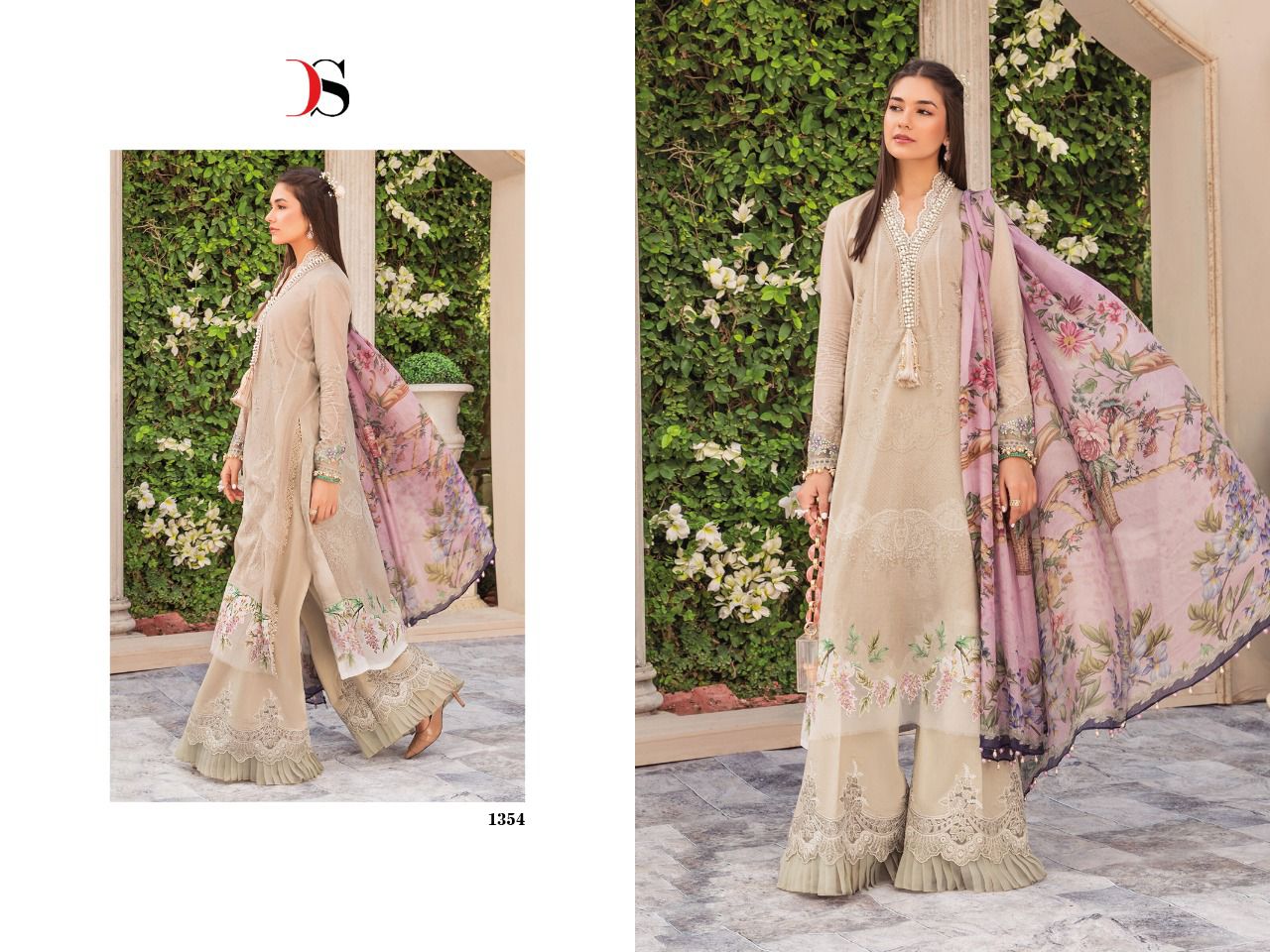 deepsy suit Mariab mprint 22 cotton regal look salwar suit  catalog with chiffon dupatta