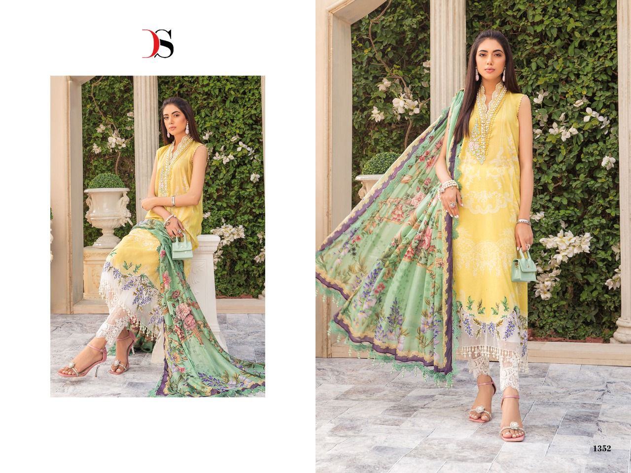 deepsy suit Mariab mprint 22 cotton regal look salwar suit  catalog with chiffon dupatta