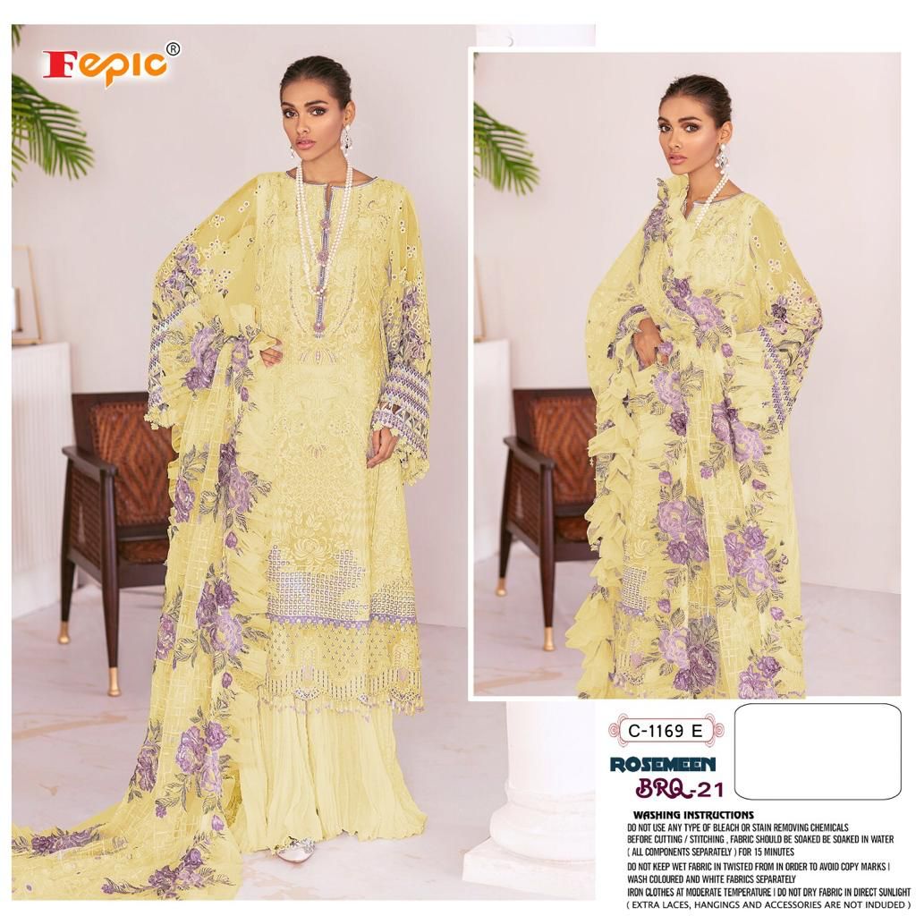 fepic rosemeen c 1169 georgette innovative style salwar suit catalog