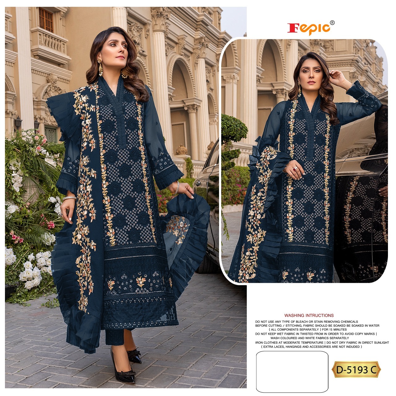 fepic rosemeen d 5193 georgette catchy look  salwar suit catalog