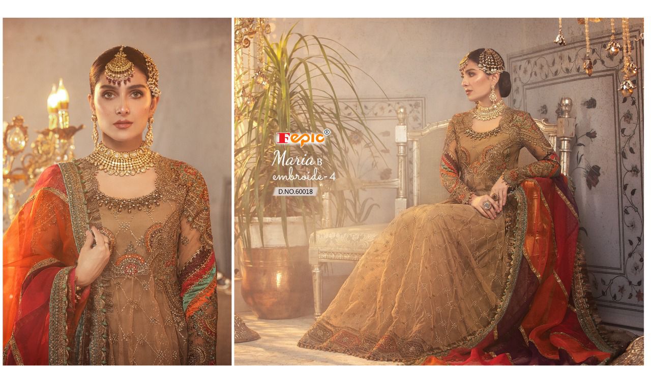 fepic rosemeen maria b embroide 4 georgette gorgeous look  salwar suit catalog