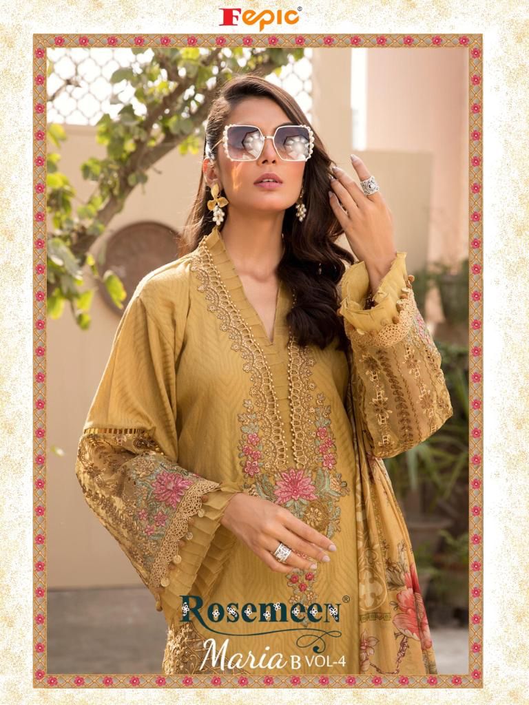 fepic rosemeen maria b vol 4 cotton innovative style salwar suit catalog