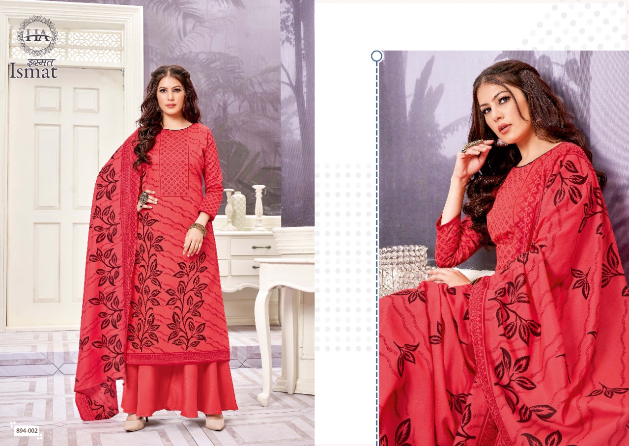 Harshit Fashion alok suit ismat zam innovative print salwar suit catalog