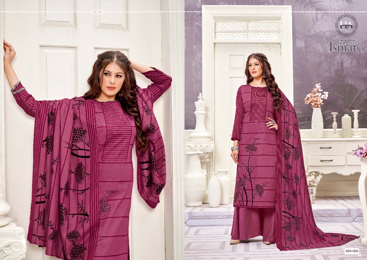 Harshit Fashion alok suit ismat zam innovative print salwar suit catalog