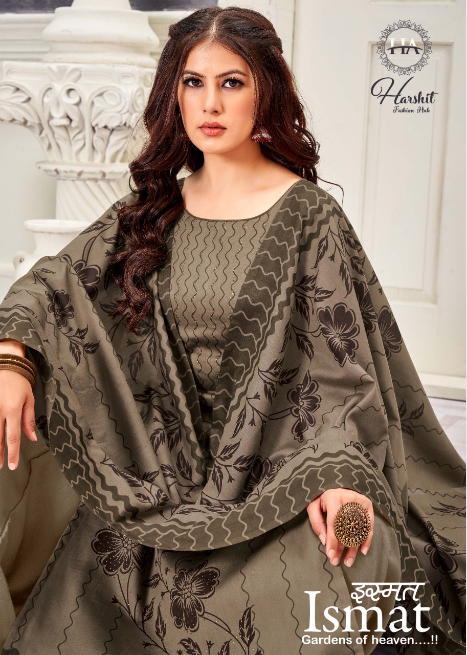 Harshit Fashion alok suit ismat zam innovative print salwar suit catalog