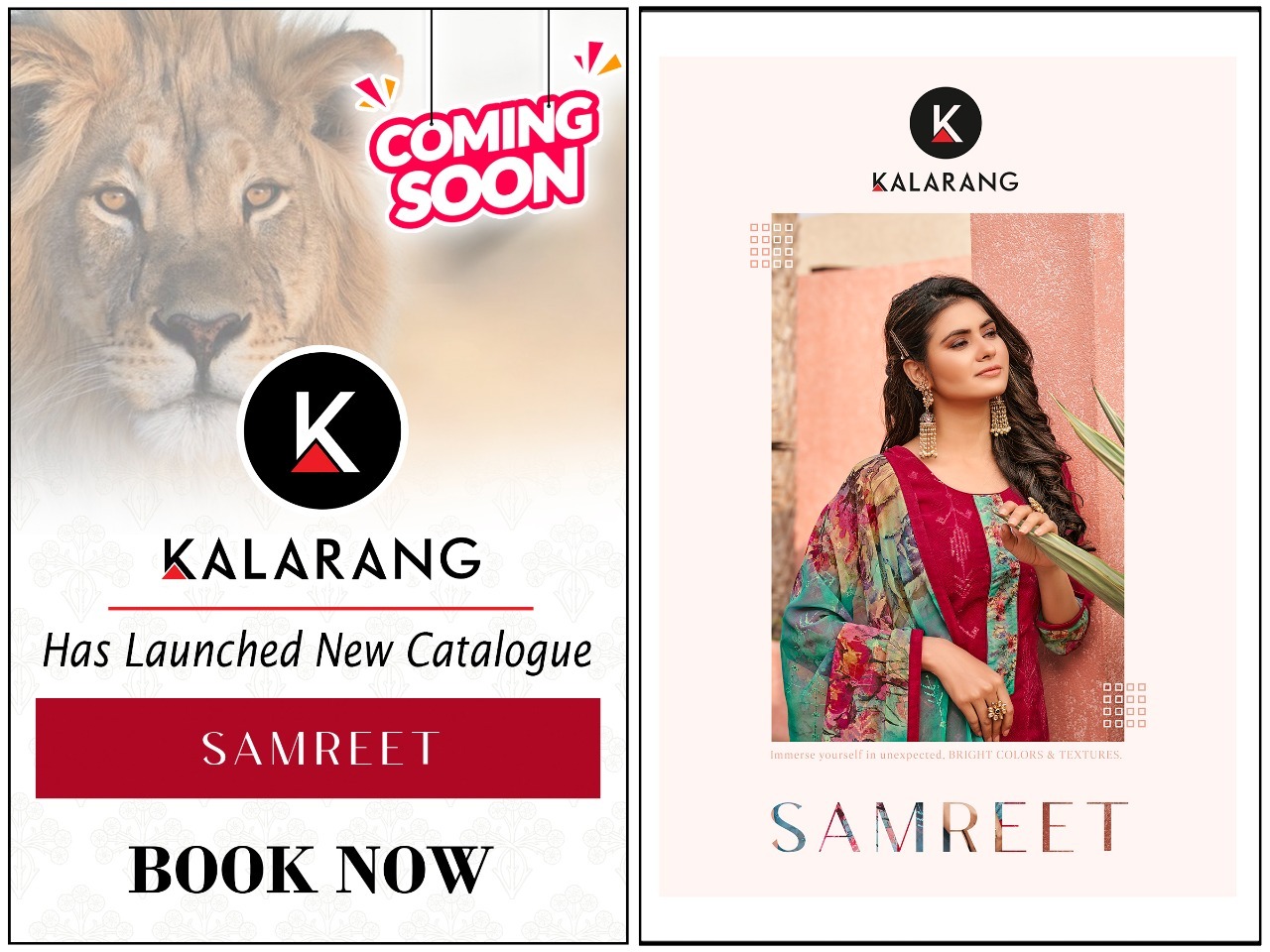 kalarang samreet georgette elegant look salwar suit catalog