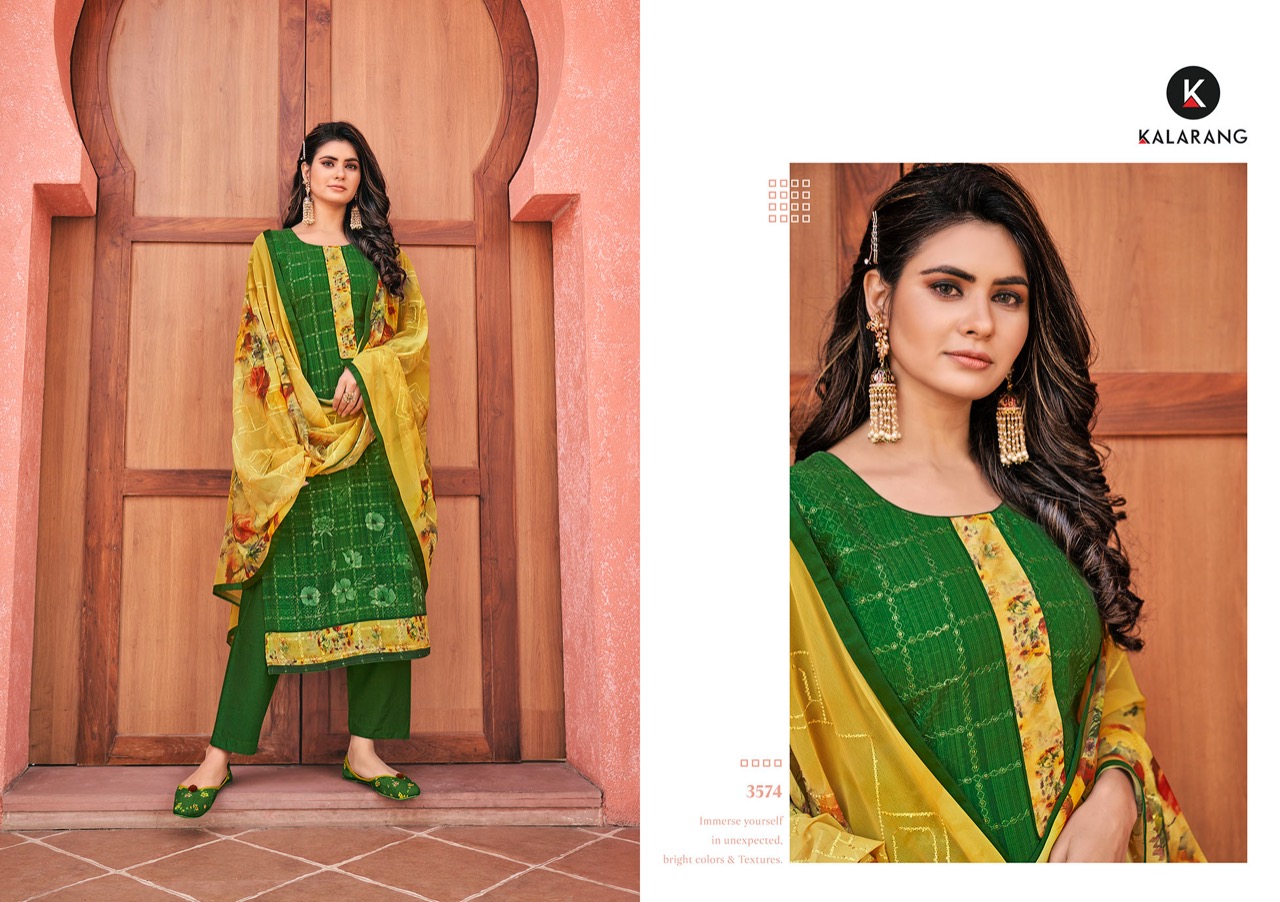 kalarang samreet georgette elegant look salwar suit catalog