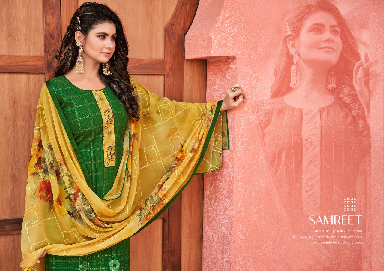 kalarang samreet georgette elegant look salwar suit catalog