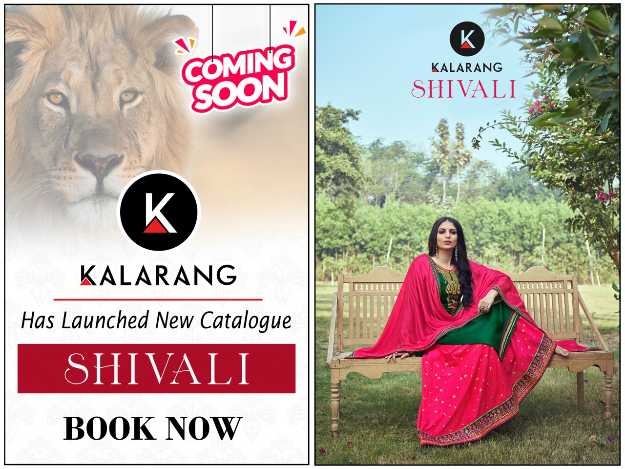 kalarang shivali silk elegant salwar suit catalog