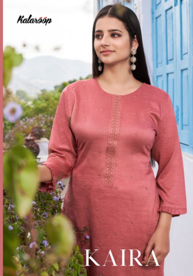 kalaroop by kajree kaira fancy attractive kurti catalog