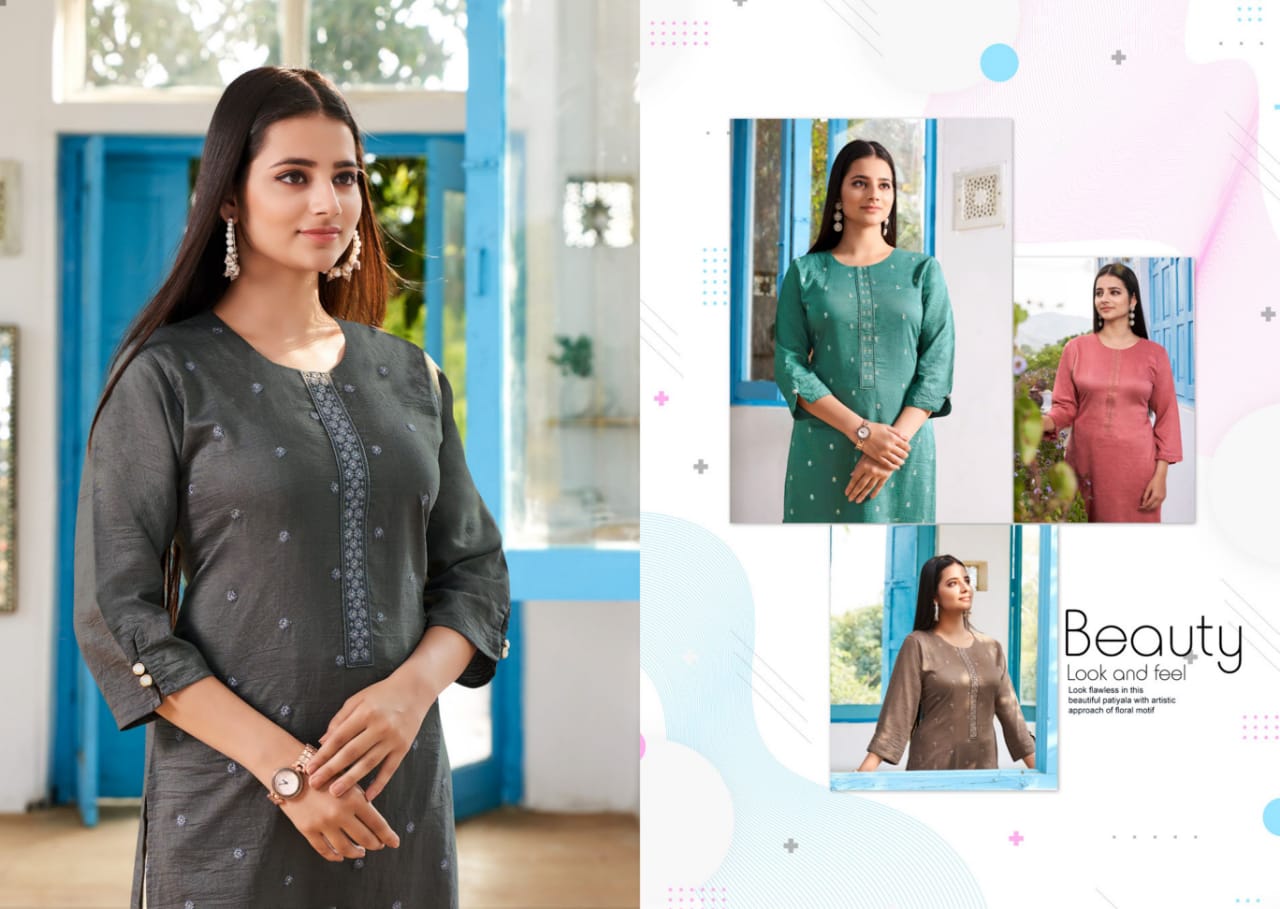 kalaroop by kajree kaira fancy attractive kurti catalog