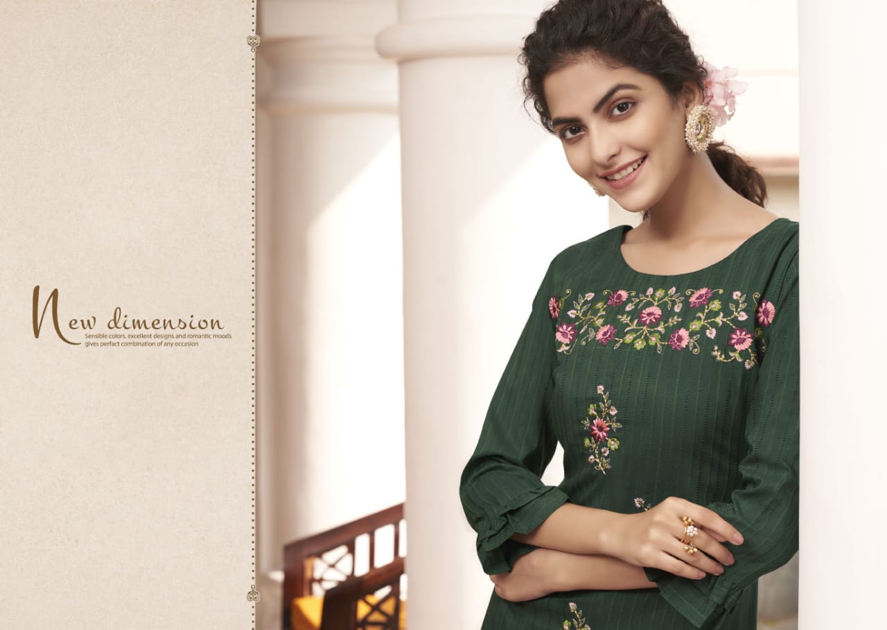 kalaroop by kajree pili vol 5 fancy lining attractive look kurti catalog