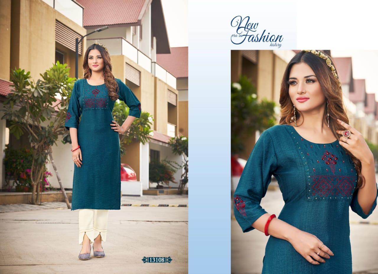 kalaroop by kajree score rayon attractive kurti catalog