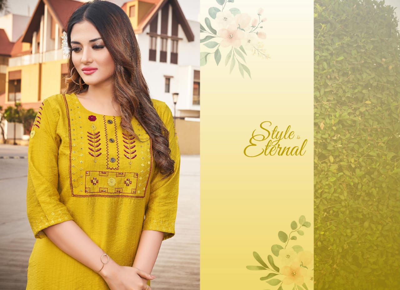 kalaroop by kajree score rayon attractive kurti catalog