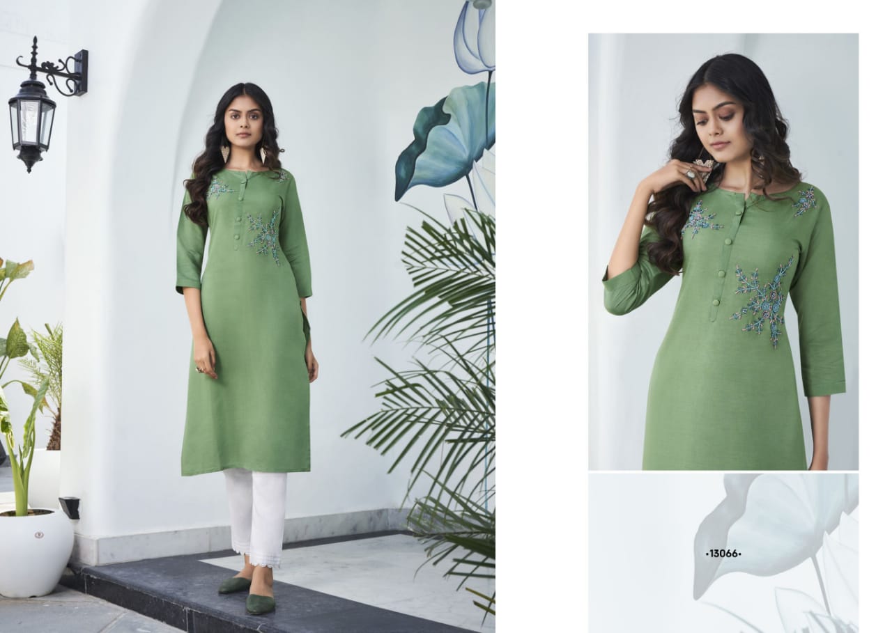 kalaroop by kajree vision 2 silk attractive look kurti catalog