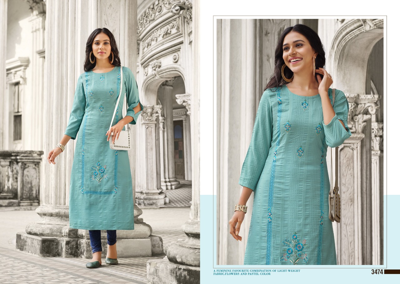 kessi rangoon butterfly naylon viscose exclusive look kurti catalog