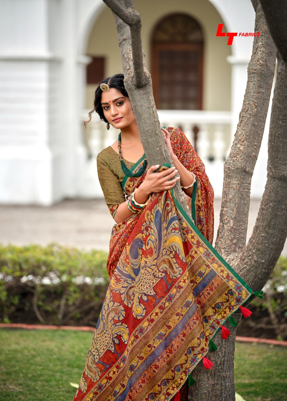 lt fashion madhubani chanderi silk regal look saree catalog